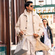 
Mr. Cloth zipper half high neck thickened cotton spring and autumn sweatshirt men's new long-sleeved T-shirt European and American style BT12176 Ivory white 3XL (190)