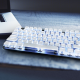 罗技（Logitech） K845 有线机械办公键盘 游戏电竞 朋克复古键盘外设电脑笔记本节日礼物 diy个性键帽 K845（青轴）+白巧克力键帽