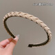 BARY REEF simple hair pressure headband women's face wash special hairband women's non-slip broken hair hairpin 2024 new headwear black braided hairband