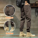 
JEANSWEST casual pants for men 2025 spring and autumn new elastic waist tying loose sport nine-part trousers summer men 689 military green regular XL 130-150Jin [Jin equals 0.5 kg]