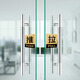 Haoskepu push-pull sign 1 pair 8*10CM acrylic with self-adhesive shopping mall hotel company glass door push-pull reminder sign warning sticker warning sign