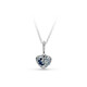 PANDORA Shining Stars Arching Blue Moon Heart-Shaped Necklace Girl Birthday Gift for Girlfriend 50cm 1