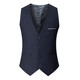 Zuosike Men's Suit Vest Korean Style Slim Vest Autumn Thin Trendy Casual Style Small Vest Men Gray Four Buttons 2XL (130-145Jin [Jin equals 0.5 kg])