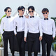 Xinzhizhan best man suit Western brothers suit men's wedding group suit men's shirt vest three-piece wedding dress long sleeve single-piece shirt + bow tie 5XL