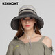卡蒙（Kenmont）薄款大檐遮阳防晒渔夫帽女夏防紫外线可折叠盆帽盘边帽km-3740