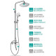 Four Seasons Muge (MICOE) bathroom shower set supercharged shower set handheld shower set fine copper faucet M-A00720-1DA