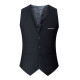 Zuosike Men's Suit Vest Korean Style Slim Vest Autumn Thin Trendy Casual Style Small Vest Men Gray Four Buttons 2XL (130-145Jin [Jin equals 0.5 kg])