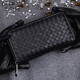 Duer Key Bag Damenmünzen Brieftasche Schafsleder Reißverschluss Strick Clutch Mobiltelefontasche Herren große Kapazität Single Pull-Large Version-Purple