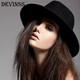 Top hat men's Shanghai beach hat Xu Wenqiang's same style British top hat jazz dance hat classic woolen hat felt hat groom's official hat big brim hat top hat women's hat black