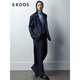 ERDOS simple silhouette suit, elegant and slim business commuter suit jacket for women, black L 165/88A