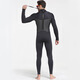 Sharbat 3MM wetsuit for men, thickened and warm, winter swimming, outdoor snorkeling one-piece long-sleeved swimsuit, surfing jellyfish suit, dark blue and black, water orchid L (suitable for 110-125 Jin Jin equals 0.5 kg)