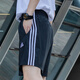 阿迪达斯（adidas） 男子运动套装 夏新款时尚短袖透气舒适t恤衫休闲短裤时尚两件套 经典黑/IC9282+IC1484 L/180