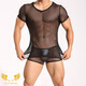 Ji uuy (jiuuy) erotischer Tanga, atmungsaktives und sexy Styling von Männern, Mesh -Anzug, Körper Schönheitsnetz