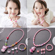 Collar de collar brillante para niños Anillo de oreja de oreja