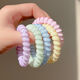 Qindu phone ring high-end sense hair rope mixed combination rubber band electric coil small fresh traceless hair tie hair rope for women mermaid blue 4 pieces