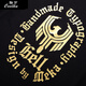 Coolku (Coolku) Large-sarge Männer gedrucktes kurzärmeliges T-Shirt für Männer mit Fett Plus-Größe losen Fett Mann Sommer großer T-Shirt-Trend T6174 Black M
