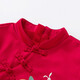 YEEHOO off-season autumn and winter baby clothes for girls, Chinese style fake two-piece velvet dress, New Year red YRLAJ42344A 90cm