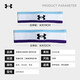 Under Armour headband sports headband sweat-induced belt headband sports basketball running fitness men and women antiperspirant belt sweat-resistant hairband splicing black headband