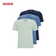 BOSS雨果【打底T恤三件套】男士棉质徽标短袖T恤 983 S