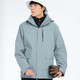 Versión coreana de Brelrmon de ropa a prueba de viento para mujeres y hombres, chaqueta de montañismo de esquí de tres en uno al aire libre HS12805 azul gris gris M