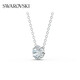 Swarovski (SWAROVSKI) Una necklace for women, pure and elegant pendant, light and luxurious, gift for girlfriend, 125th anniversary, platinum-plated 5567931