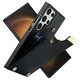 Jinhao is suitable for Samsung s25ultra mobile phone case back card s24/23/22+ wallet button card bag s21FE wallet single bottom note20 protective case full cover organ card black Samsung s23ultra