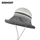 卡蒙（Kenmont）薄款大檐遮阳防晒渔夫帽女夏防紫外线可折叠盆帽盘边帽km-3740