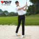 PGM Golfkleidung Herren kurzärmelige Sommersport-T-Shirt Atmungsfreie Löcher Feuchtigkeitsabsorption Revers Polo-Hemd-Kombination YF679-Weiß XL