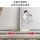 Yougeyi baby and child separate bed artifact bed anti-pressure partition baffle baby anti-falling bed mid-bed fence middle bed guardrail light gray 2 meters one-piece installation between beds, single-sided installation