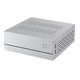 SKTC A01 horizontal ITX mini industrial control HTPC small chassis 55mm cooling aluminum shell bottom rear plate iron frame desktop computer external power supply A01 silver aluminum with 5010 fan holes*4