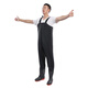Yuduoduo waders, half-length waterproof pants, thickened fishing trousers, wading pants, fishing suits, leather forked pants, sea suits, lotus root digging suits, rubber style black 42