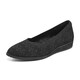 Skechers women's shoes 2025 spring fashion trend comfortable casual shoes daily simple solid color walking shoes BLK 36
