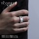 Ruofei platinum ring men's pt950 men's platinum gear ring personalized design rotatable platinum men's plate ring platinum gear ring No. 20 25-26 grams