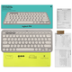 Logitech K380 Bluetooth keyboard wireless keyboard mouse set internet celebrity girl office laptop mobile phone iPad tablet MAC keyboard office supplies Keni rabbit Brown bear [multi-device portable Bluetooth] K380 gray