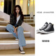 Converse All Star Student Classic und Frauen Sport schusige Schuhe High Top Canvas Schuhe Paare Schuhe Basketball 101010 Black 39