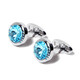 WILLIAM MILTON Italian style light luxury crystal French cuff links men's cuff stud gift custom silver