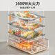 Joyoung electric steamer 24L three-layer large-capacity household multi-functional electric steamer for steaming crabs multi-purpose steamer with fully transparent window stainless steel steaming sheet GZ578 Joyoung Life