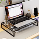 Nifeng Computer rack laptop cooling rack computer heightening table desktop monitor bracket hanging base barbecue rack upgraded bold - large black [breaking bud]