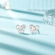 Liuguifu Jewelry PT950 Platinum Earrings Flash Butterfly Platinum Earrings for Women PT0200073 1.9g