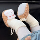 Midur Babyschuhe 0-1 Jahre alte Neugeborene mit samtig verdickten warmen Schuhen und Socken für Babys mit weichem Boden 2 Rosa (warme Kaninchen-Ru-Meng) 11 s innere Länge 10,5 cm für ca. 0-5 Monate empfohlen