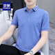 T-shirt à manches à manches courtes Romon Polo T-shirt Men's Perge Cotton Trend 2023 Top Vêtements T-shirt à manches à manches à manche 5012 White 4xl (adapté à 180-200jin [Jin est égal à 0,5 kg]