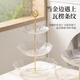 CAIZHI fruit plate dry fruit plate candy afternoon tea dessert plate snack pastry plate fruit dessert plate 2 layers CZ6873