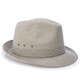 Changyin Summer summer cool hat men's hat top hat sun hat linen jazz hat spring and autumn linen beige slightly small 57 cm