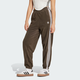 Adidas ADICOLOR TRACK JOGGERS Loose, soft, comfortable, fashionable retro sports knitted sweatpants, women's brown XL
