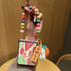 Suxia Yang Mi's same good persimmons are suitable for Samsung ZFlip4 mobile phone case folding screen tomato Galaxy ZFlip3 leather W23 new cute protective case hand-proof against falling Good persimmons + portable Samsung Galaxy Z Flip5