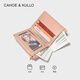 Cahoe Kullo Site Web Official portefeuille pour femmes court 2025 Nouvelle mode pour femmes Sac d'embrayage Femme Femme Multi plusieurs cartes Portefeuille Small Wallet Pink-Ck's Sac pour la Saint-Valentin chinois Cadeau d'anniversaire de la Saint-Valentine
