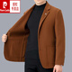 
Pier Cardin men's woolen jacket spring and autumn wool double-sided woolen men's suit middle-aged business casual wool top men's camel color 2XL 185 (Suggested 158-173Jin [Jin equals 0.5 kg])