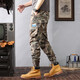 Berühmte Sommer-Tarnung Overalls für Männer losen Krawatten Casual Hosen für Männer Stretch Sport Multi-Tocket Harem Hosen Kamel 28 [90-110jin [Jin gleich 0,5 kg]]]