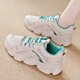 Only five pairs of genuine leather thick-soled dad shoes for women ins fashion 24 spring and winter style breathable women plus velvet Mi Zi 35