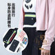 
Minghuitong anti-theft waist bag, anti-cut close-fitting invisible travel and sports passport bag, ultra-thin anti-theft wallet, double pocket waist bag-dark gray